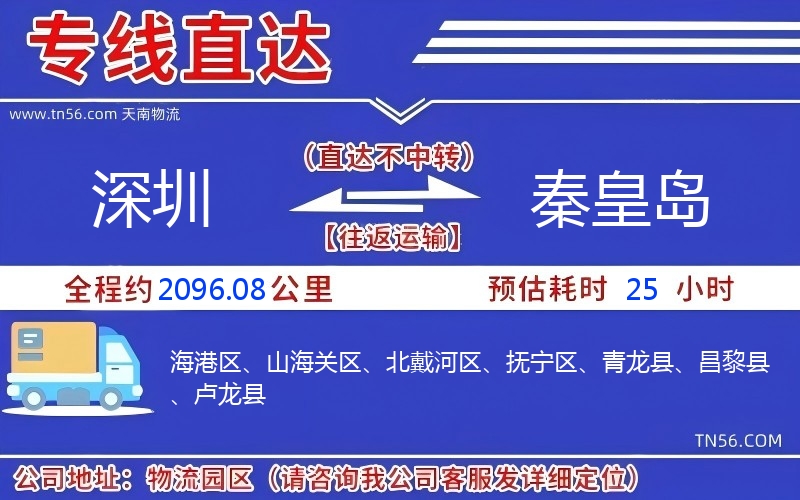 深圳到秦皇岛物流公司