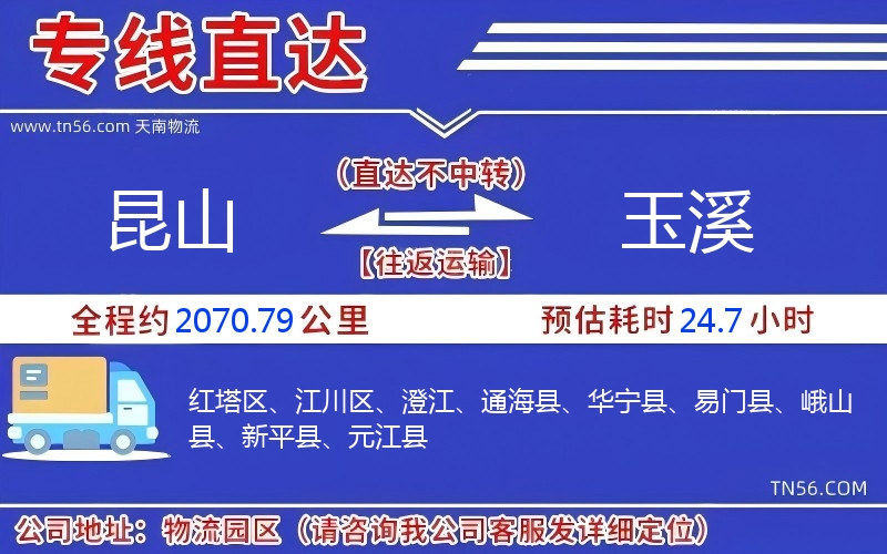 昆山到玉溪物流公司